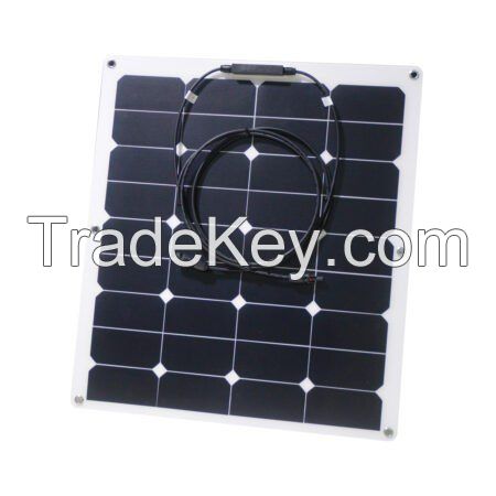 Hot Sale Portable 200W 18V Flexible Solar Panels With Heat Dissipation Aluminum Back Sheet