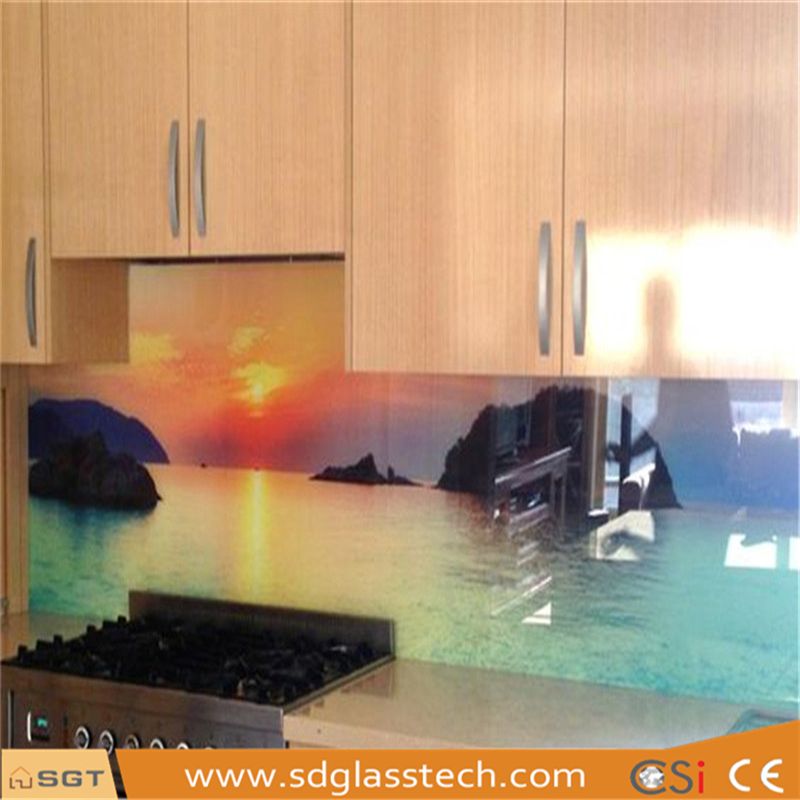 6mm Low Iron Toughened Printed Kitchen Splashbacks Glass