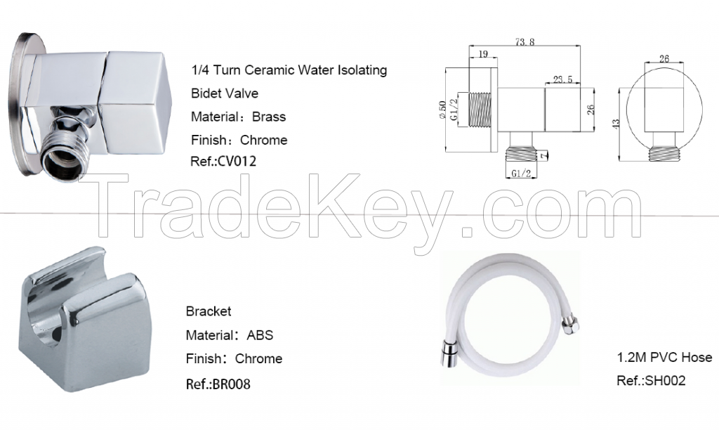 Cold Water Bidet  Shower Kit  CVK010