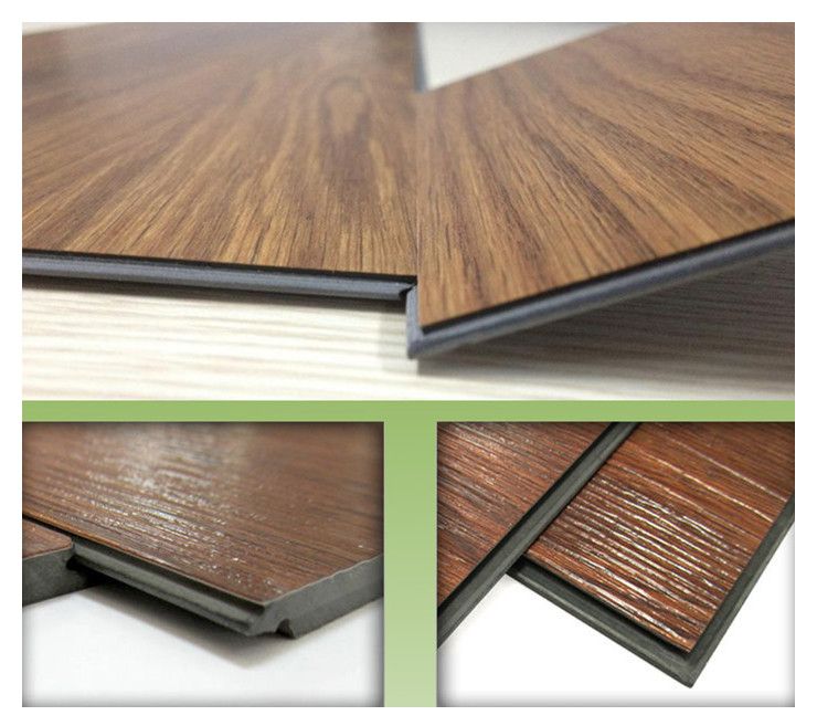 PVC plastic flooring glue down light brown color Wooden effect long lasting easy to clean light body soft floor tiles