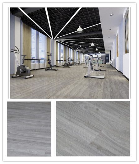 vinyl floor coverings click system anti-pollution solution for gymnasium bedroom kitchen livingroom PVC flooring