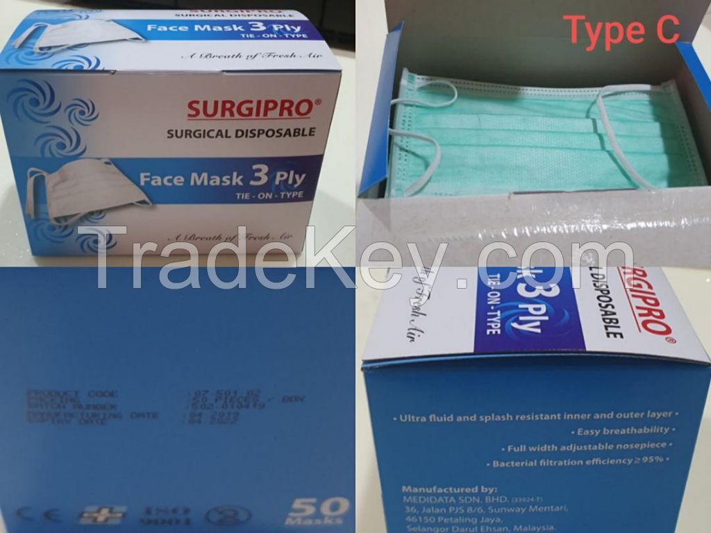 3ply Surgical  Face Mask 