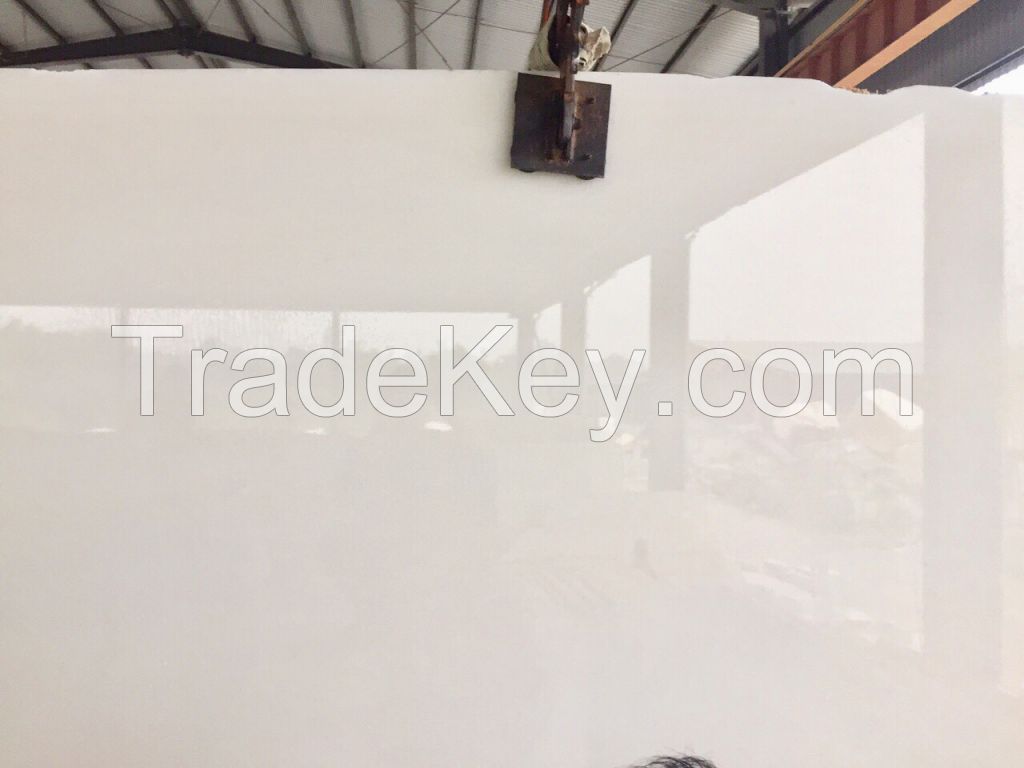 Pure White Marble Big Slab Polished Grade A