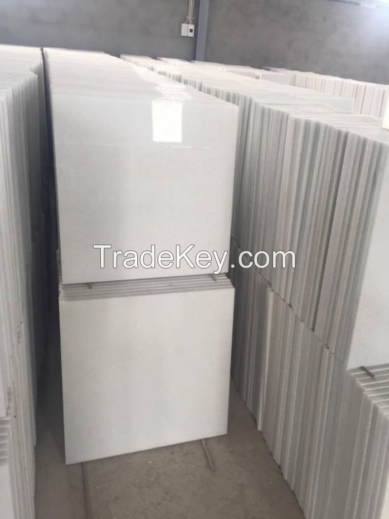 Pure White Marble Tiles 60*60*2cm Polished Grade A