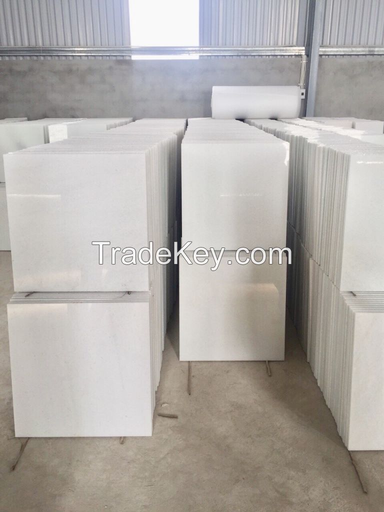 Pure White Marble Tiles 60*60*2cm Polished Grade A