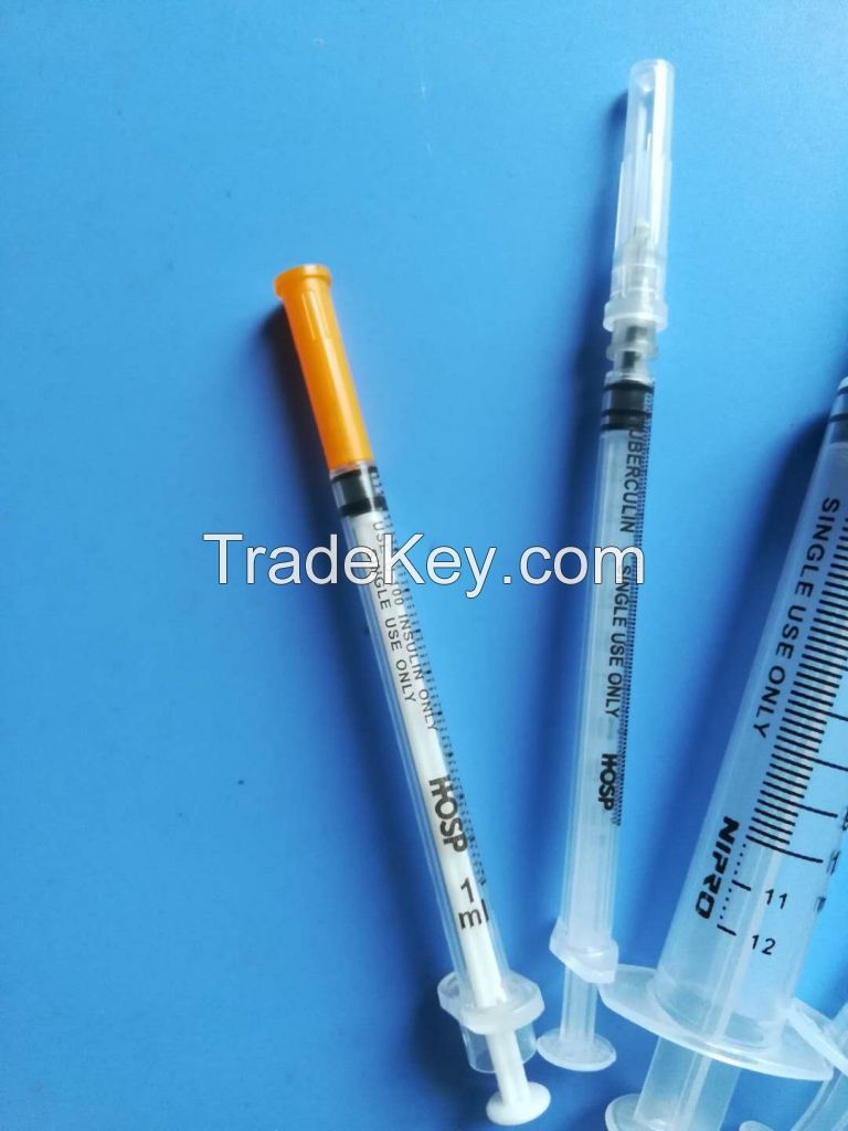 disposable Tuberculin syringe with needle