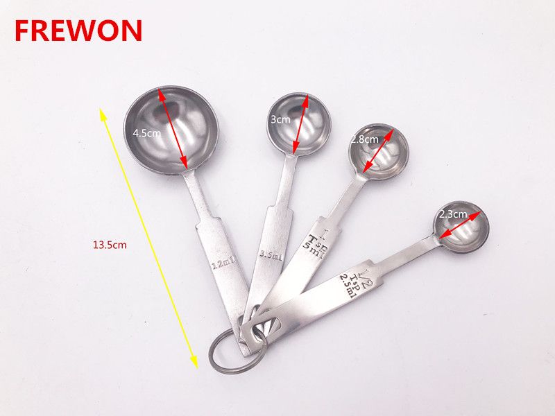 Stainless steel measuring spoon