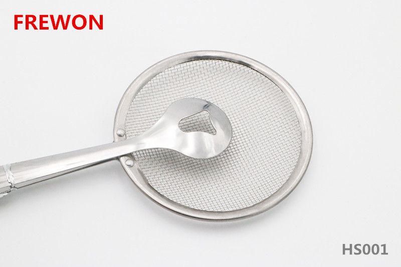 Fried tongs with colander-stainless steel