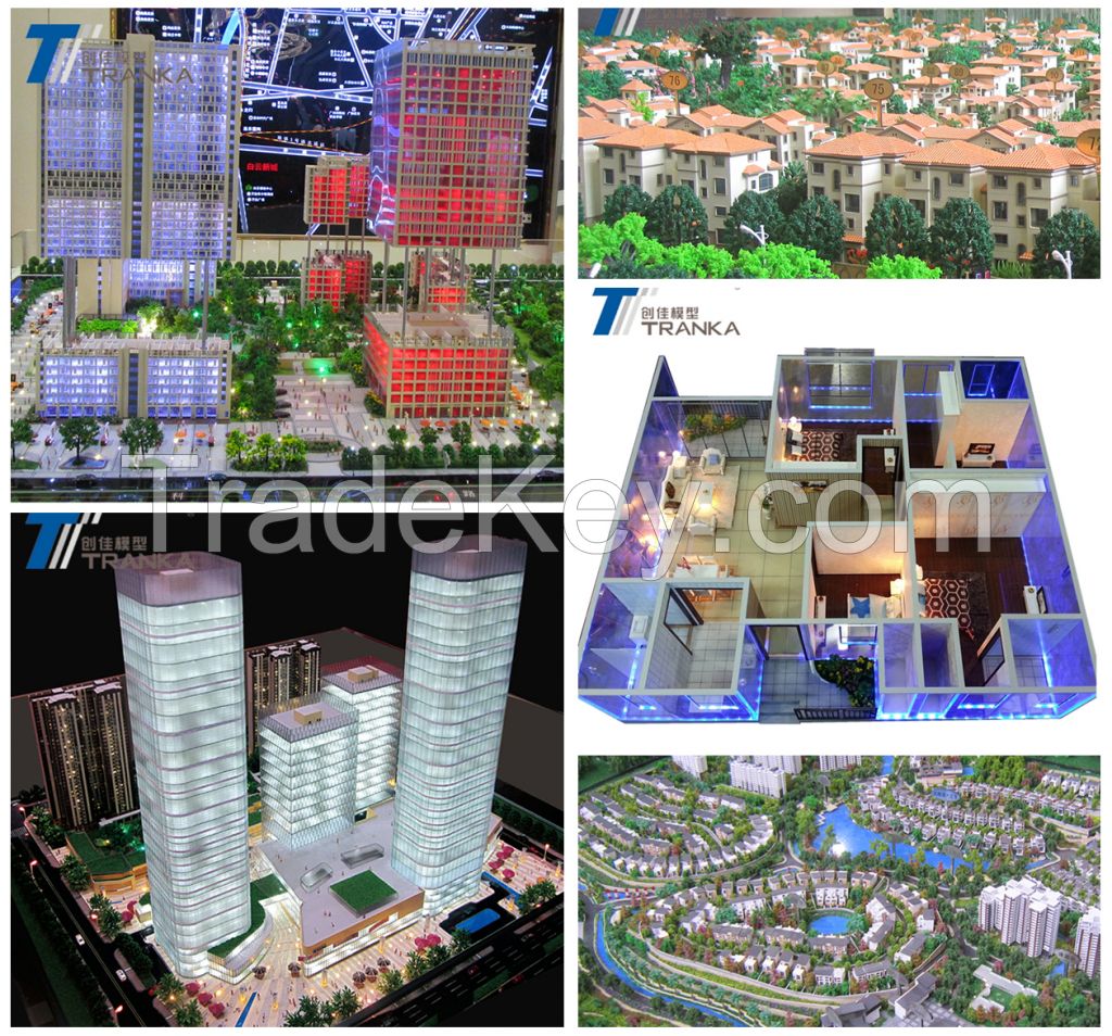 3D architecture model plan for construction, ho scale model