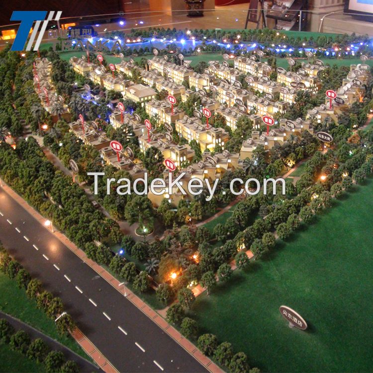 High quality city miniature model , urban planning model