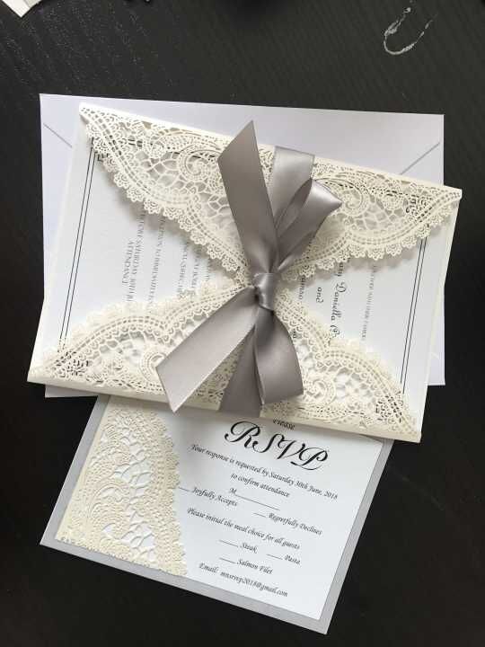 Wholesale Cheaper Price Gold Laser Cut Wedding Invitations