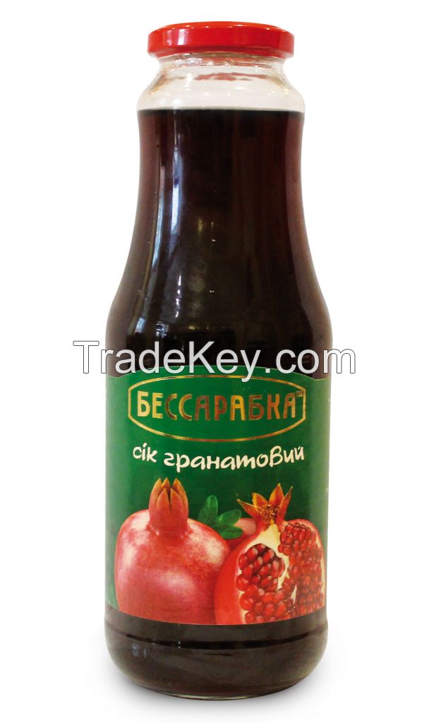 Natural pomegranate juice from concentrate 1L sugar free