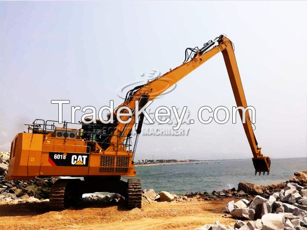 excavator two segment long reach boom