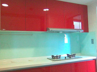 Paint Glass, Painted Glass for Cabinet Splashback Panel Furniture Shelf