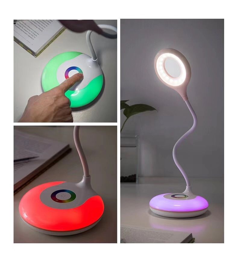 LED desk lamp colorful changing,reading lamp