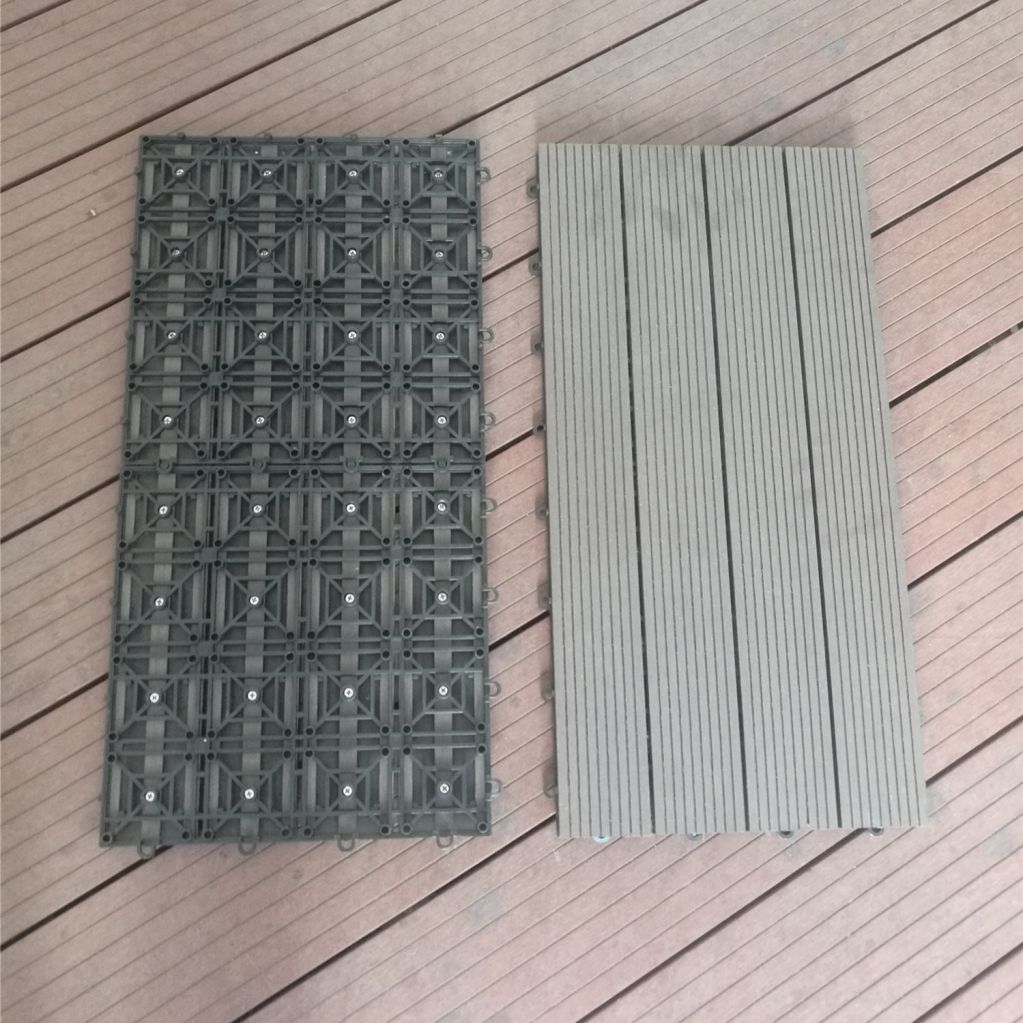 300*600mm type 22mm thickness WPC DECKING  DIY TILES For Garden 