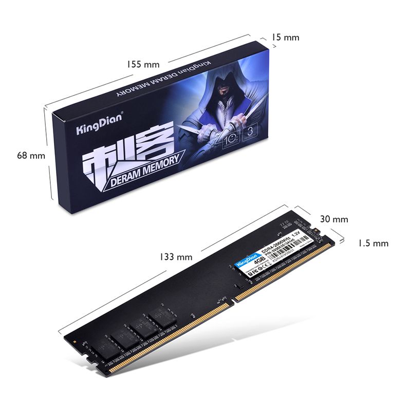 Kingdian Hot Sell Memory Ram Memoria Ram 2666mhz Ddr4