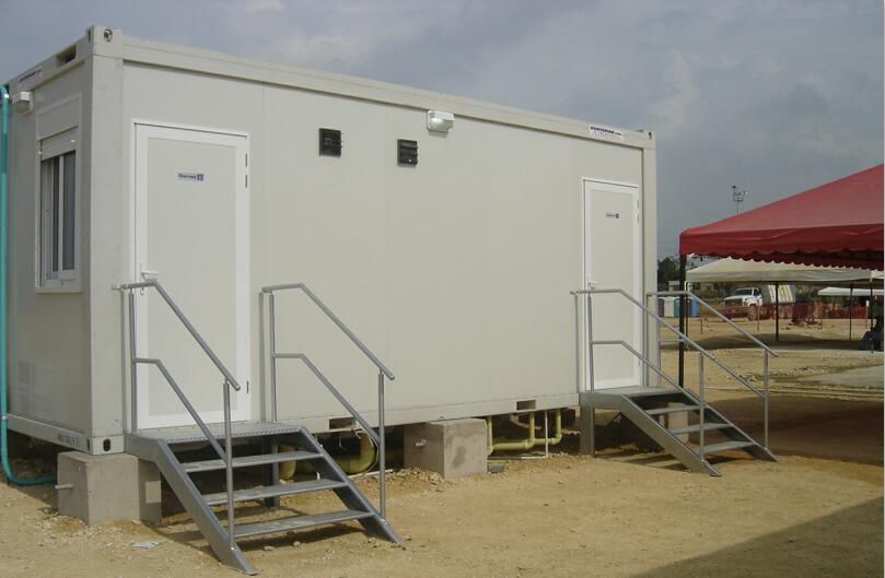 Portable sanitary container house
