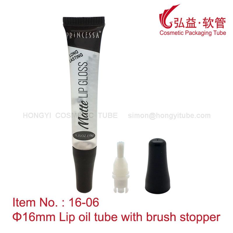 High quality empty lip tube PE plastic cream cosmetic tube with screw