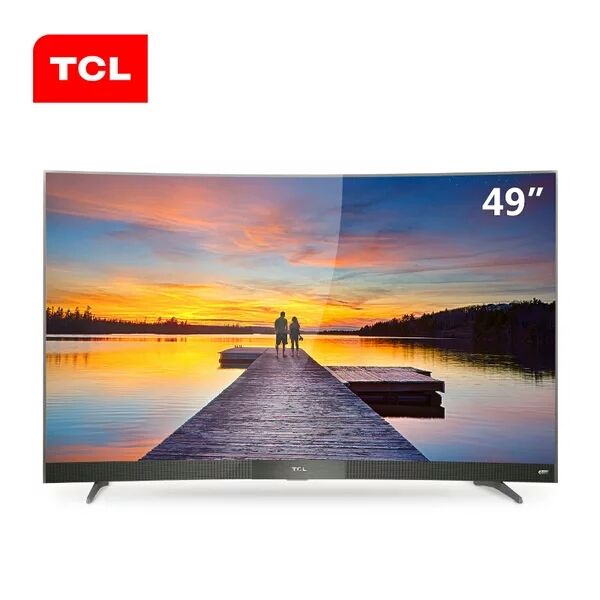 49-inch high-end Curved surface 4K slim intelligent network LED LCD screen TV hot new products free shipping!