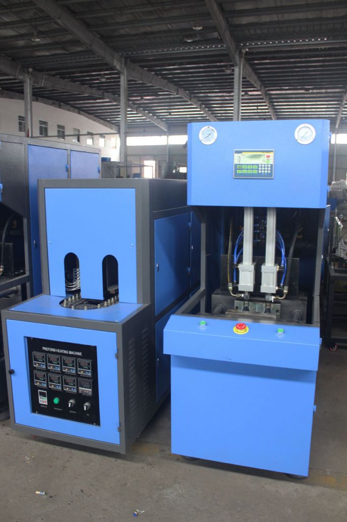 Pet semi-automatic bottle blow molding machine