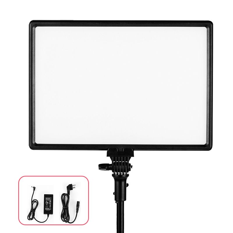 Sidande LED-300 Soft Light LED LCD Video Photographic Light 3200K-5600K Digital Dimming Supplement Lamp for Wedding Video Microfilm Anchor Interview News