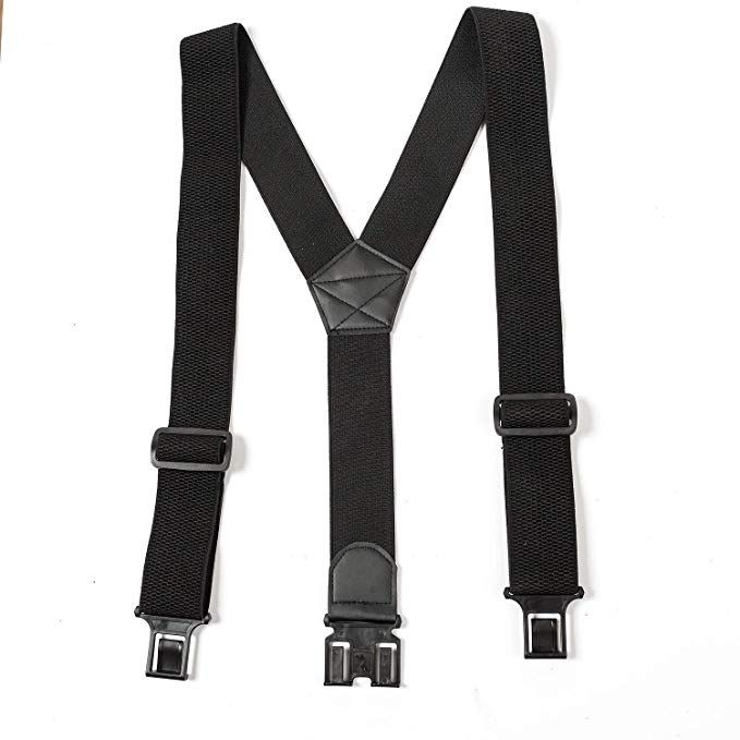 Y Back 2 Inch Plastic Hook-on Belt Heavy Duty Suspenders