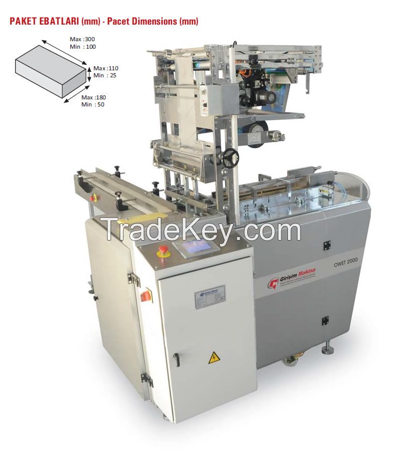 OWET 2000 Overwrapping Envelope-Type Box Packaging Machine