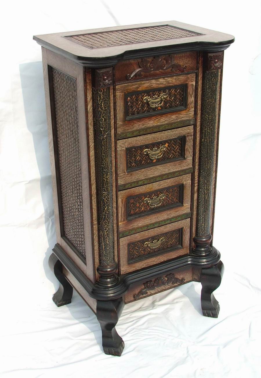 Wooden cabinet with drawer