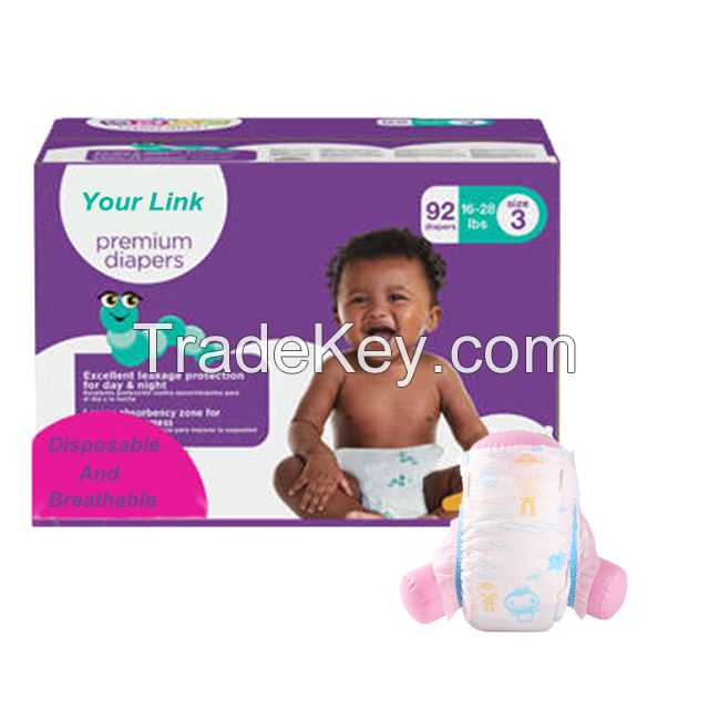 stock lot factory supply FDA certificate baby diapers spain baby diaper