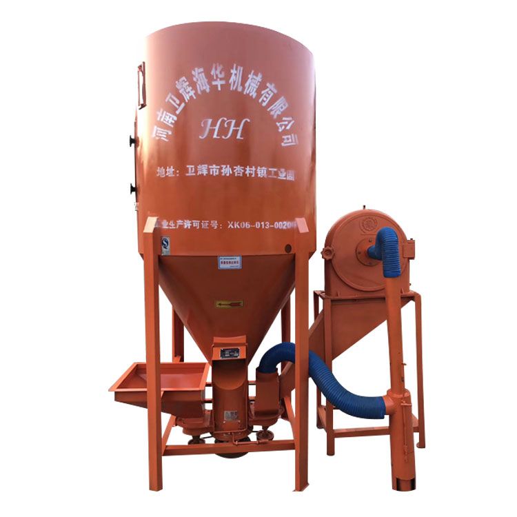 Factory supply poultry feed crushing and mixing machine