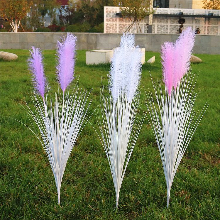 guangzhou manufacture 80cm length artificial reed with  three heads
