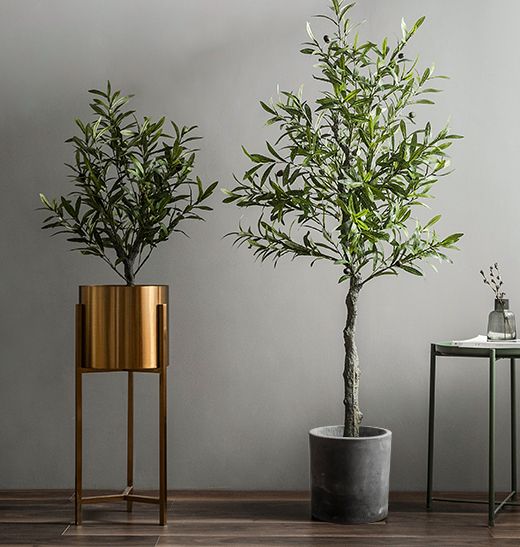 180cm height small artificial cement olive tree potted