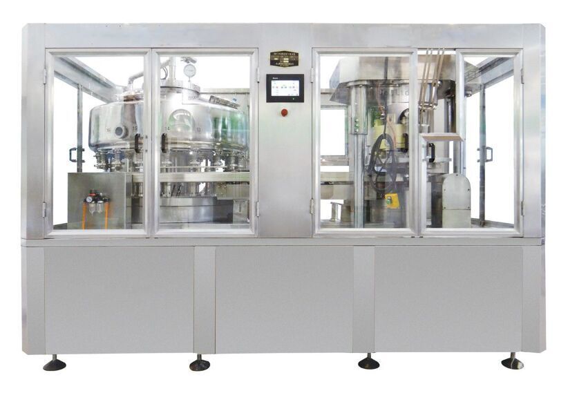 Automatic canning line for beverage and milk products