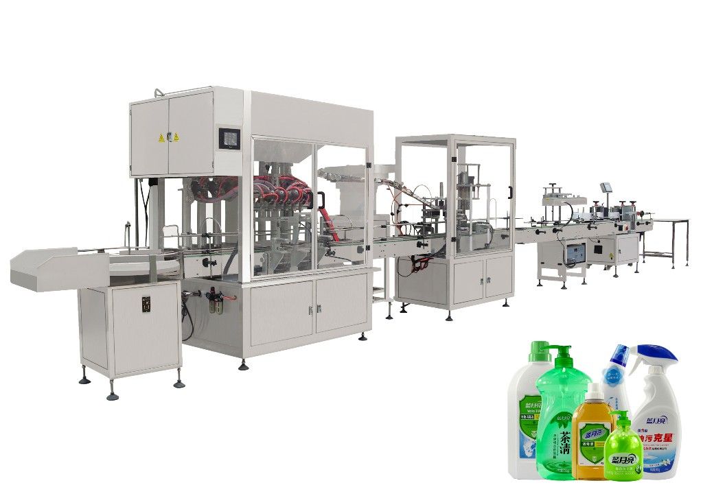 Automatic Filling Capping Labeling Machine Line for Detergent, Shampoo