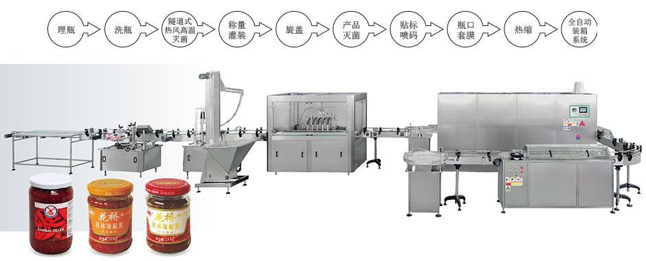 Automatic Piston Pump Filling Machine Line for Sauce, Jam and Paste