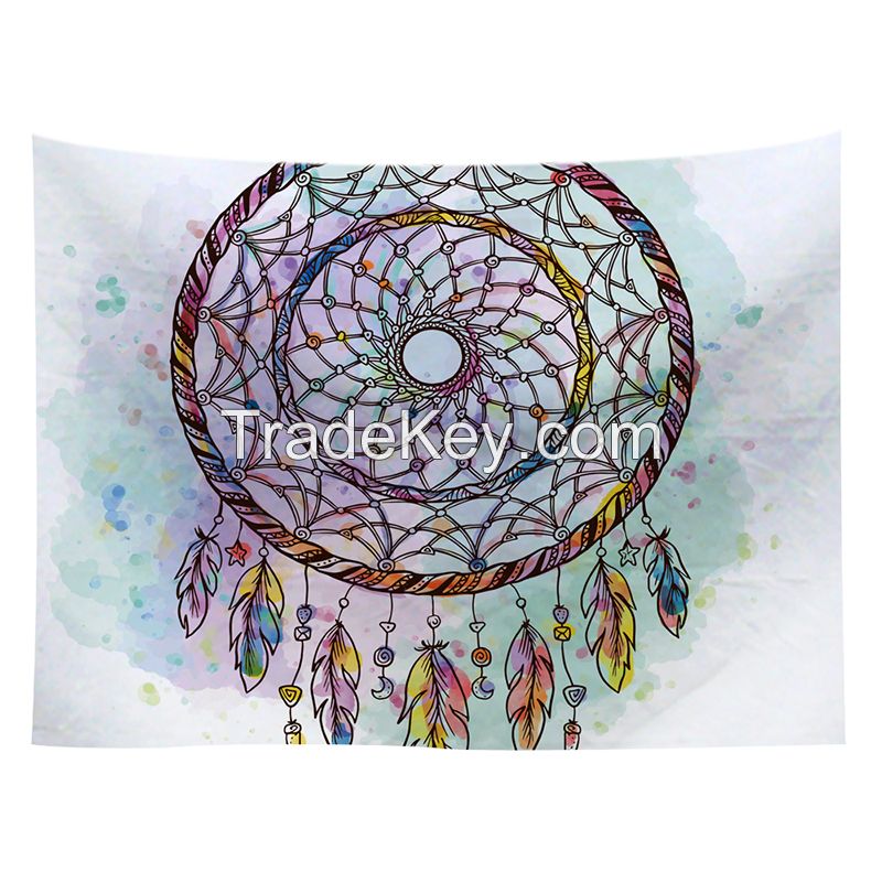 Wholesale multi-function bohemian printed wall hanging tapestry