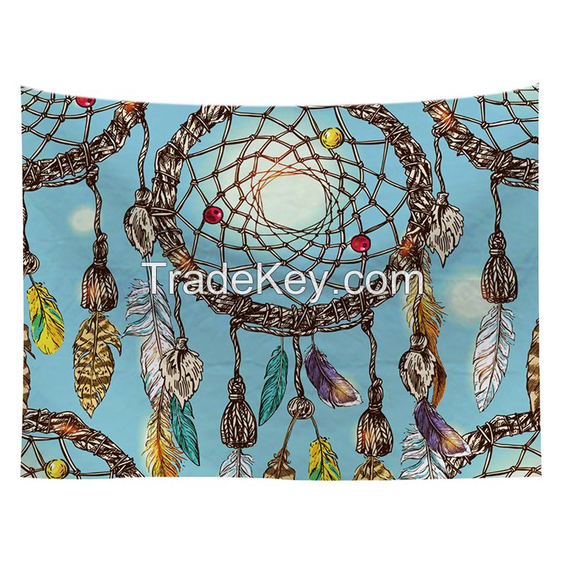 Wholesale multi-function bohemian printed wall hanging tapestry
