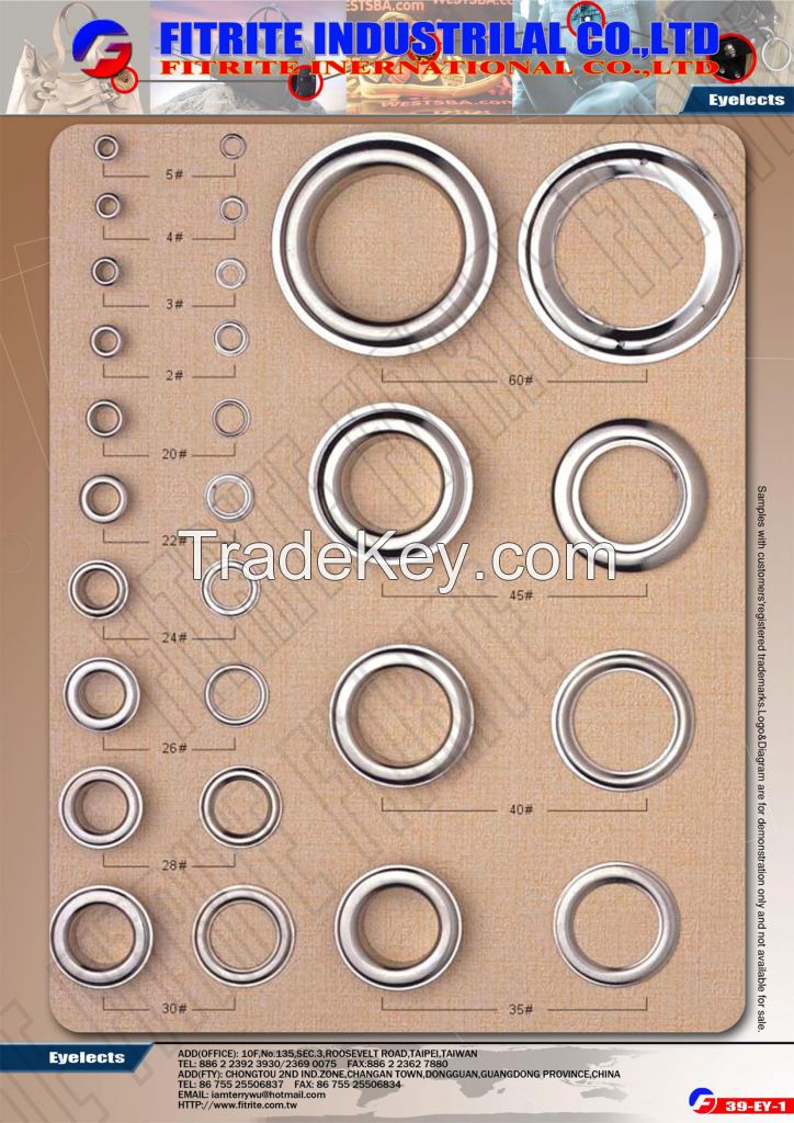 Snap Buttons, Press Buttons, Rivets, Eyelets, Grommet