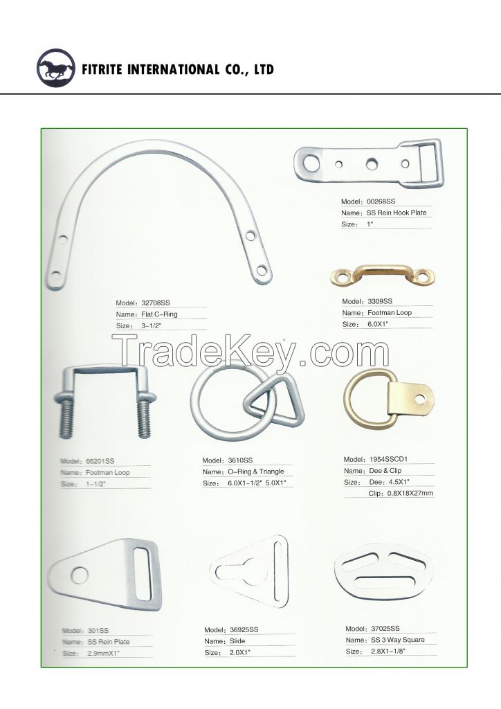 Saddlery Hardware, Fasteners