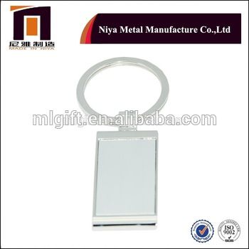 wholesale promotional custom logo  matel keychain weeding gift blank key chain