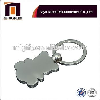 wholesale promotional custom logo  matel keychain weeding gift blank key chain