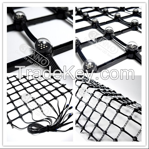 P100 with 8Leds Flexible LED mesh for advertising 