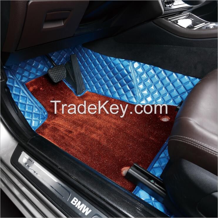 3D car mats OEM production Fish bone pattern Luxury product