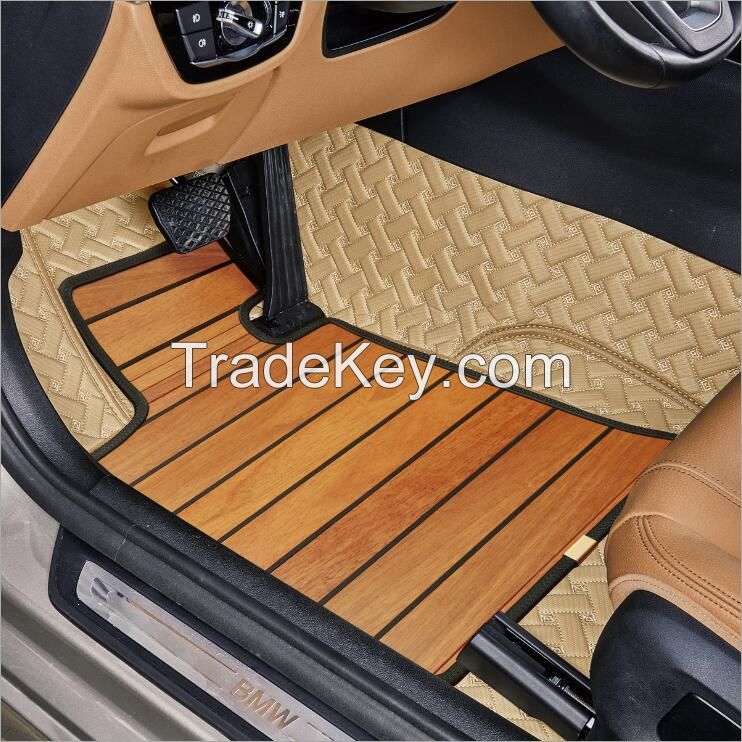 3D automotive car floor mats Customized colors PVC leatherette high quality