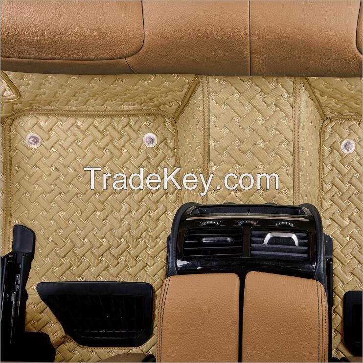 3D automotive car floor mats Customized colors PVC leatherette high quality