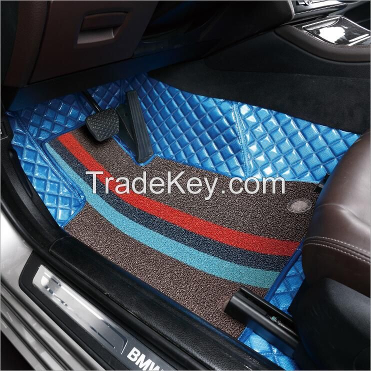 3D car mats OEM production Fish bone pattern Luxury product