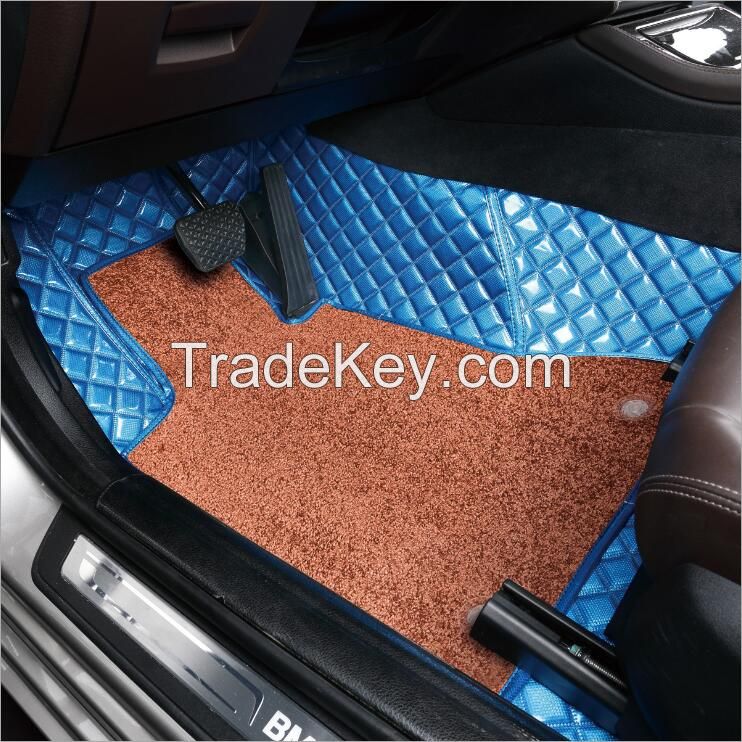 3D car mats OEM production Fish bone pattern Luxury product