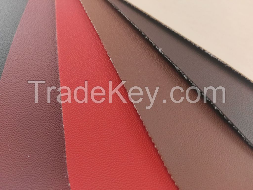 Sheep skin and non-woven backing bottom Artificial PVC leather for cars