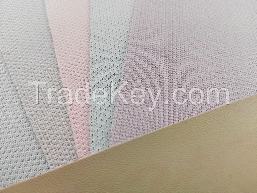 Sheep skin and non-woven backing bottom Artificial PVC leather for cars